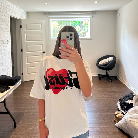 t shirt stussy x CPFM cœur blanc - Picture 1 of 5
